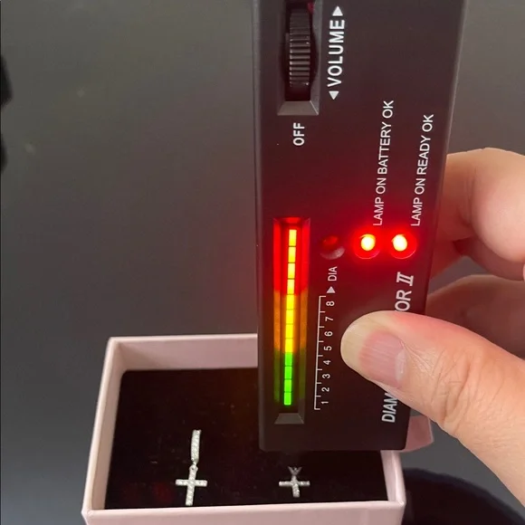 💎0.1Ctw Moissanite Jesus Cross Hoop Round Earrings GRA Certificate - Picture 3 of 11